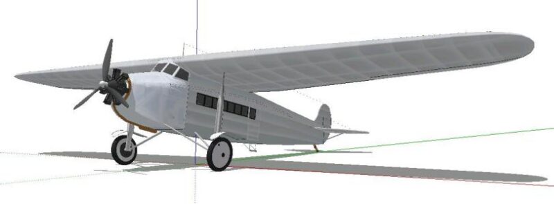 Plane 3D SKP Plan for SketchUp