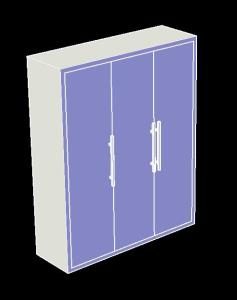 Ropero 3D DWG Model for AutoCAD