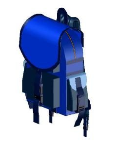 School Bag 3D DWG Model for AutoCAD