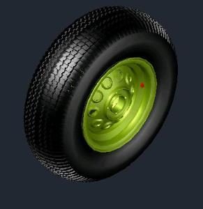 Tire Chapa 3D DWG Model for AutoCAD