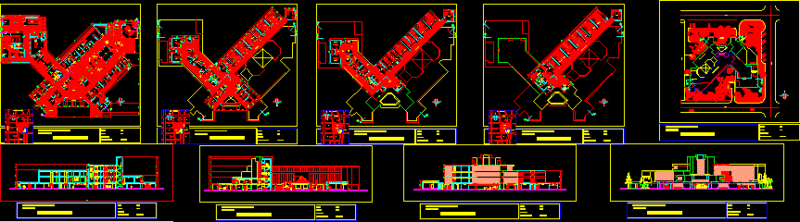 3rd Level Hospital DWG Block for AutoCAD