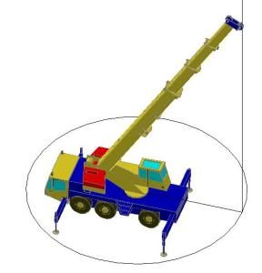 50 Ton Telescopic Crane 3D DWG Model for AutoCAD