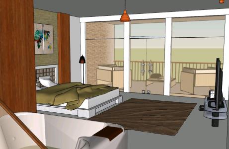 5 Stars Hotel Room 3D SKP Model for SketchUp • Designs CAD