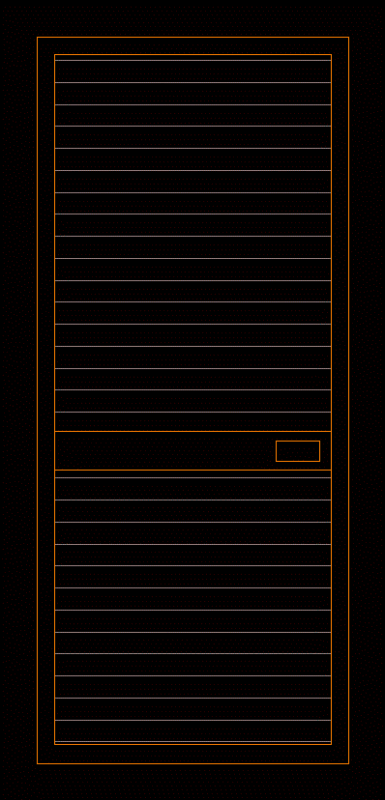 90cm Wide Door With Romanillas DWG Elevation for AutoCAD