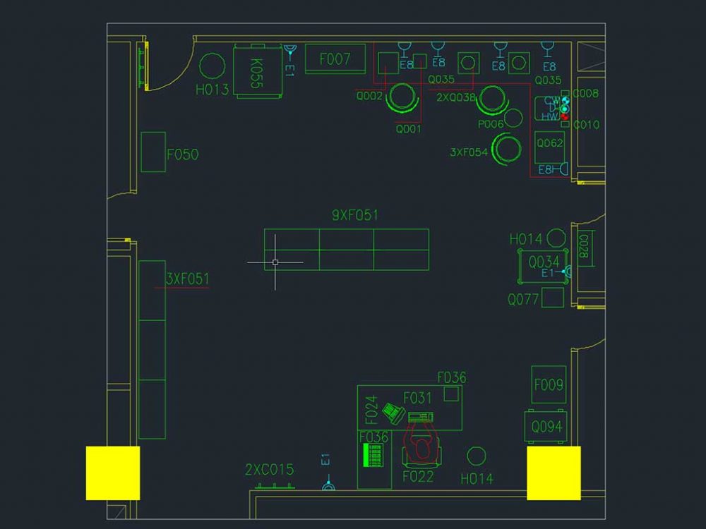 Dispensing Pharmacy Room in a Hospital or Drugstore 2D DWG ...