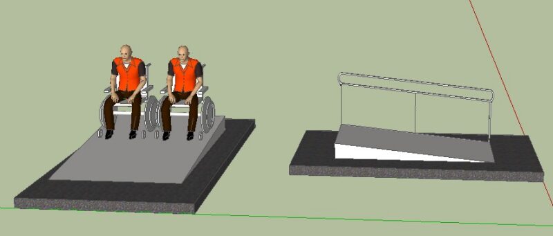 Accessibility For People With Disabilities – Ramp 3D DWG Model for AutoCAD