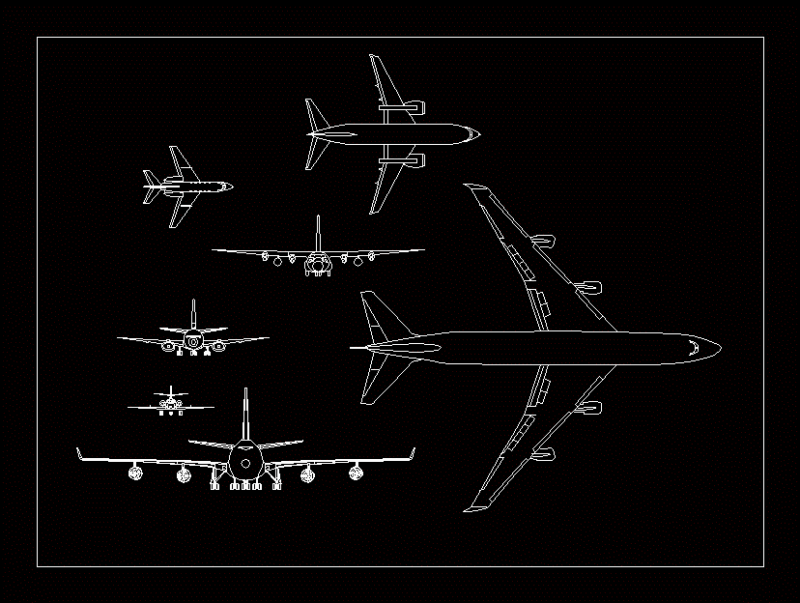 Aerial Views 2D DWG Plan for AutoCAD