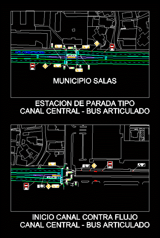 Against Channel Markings And Signs Flow DWG Full Project for AutoCAD