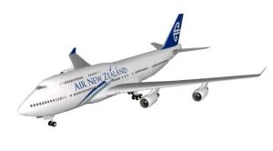 Air New Zealand Boeing 747-400 3D SKP Model for SketchUp • Designs CAD