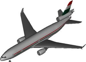 Airplane Mc Donell Duglas Dc-10 DWG Plan for AutoCAD