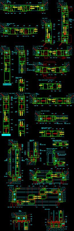 Aluar Aluminium Opening System DWG Detail for AutoCAD