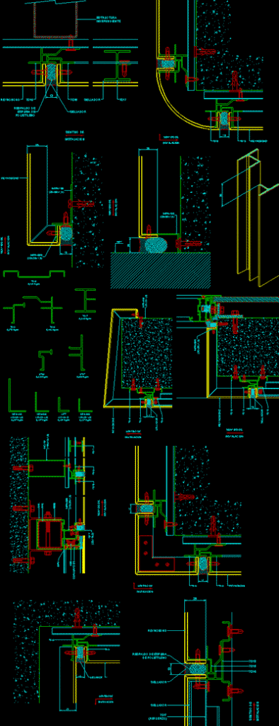 Aluar Aluminium Opening System DWG Detail for AutoCAD