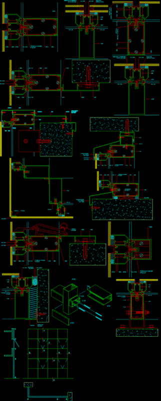 Aluar Aluminium Opening System DWG Detail for AutoCAD
