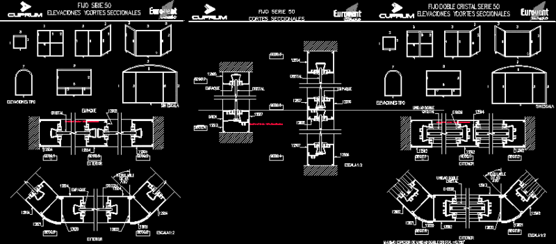 Aluminium Details DWG Detail for AutoCAD