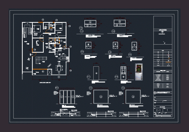 Aluminum Openings DWG Plan for AutoCAD