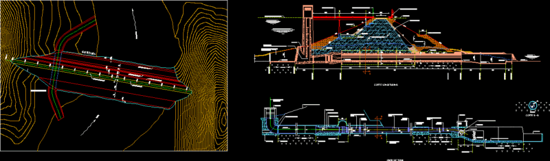 Alvaro Obregon Dam DWG Full Project for AutoCAD