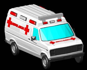 Ambulane 3D DWG Model for AutoCAD