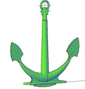 Anchor With Mesh Surface 3D DWG Model for AutoCAD