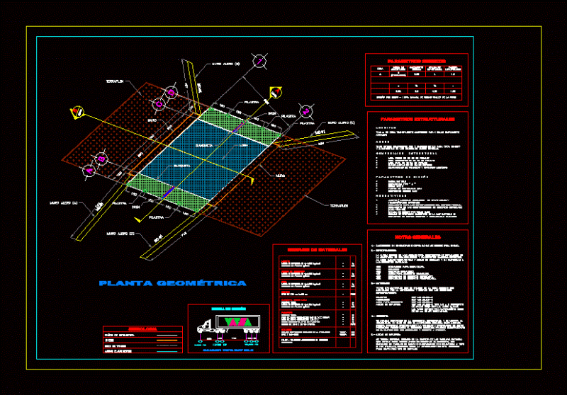 Architectural Floor Bridge Ixtapaluca DWG Detail for AutoCAD