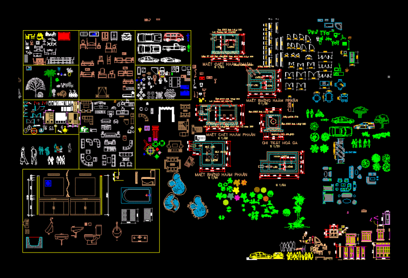 Architecture Library DWG Block for AutoCAD