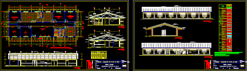 Architecture – Health Post Type Sierra DWG Section for AutoCAD