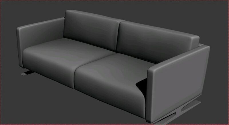 Armchair 3D 3DS Model for 3D Studio Max