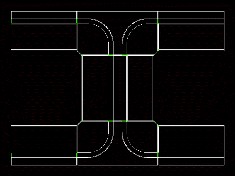 Armchair Form H 2D DWG Block for AutoCAD