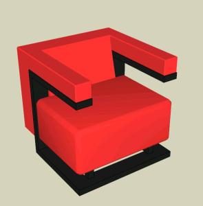 Armchair – Walter Gropius 3D SKP Model for SketchUp