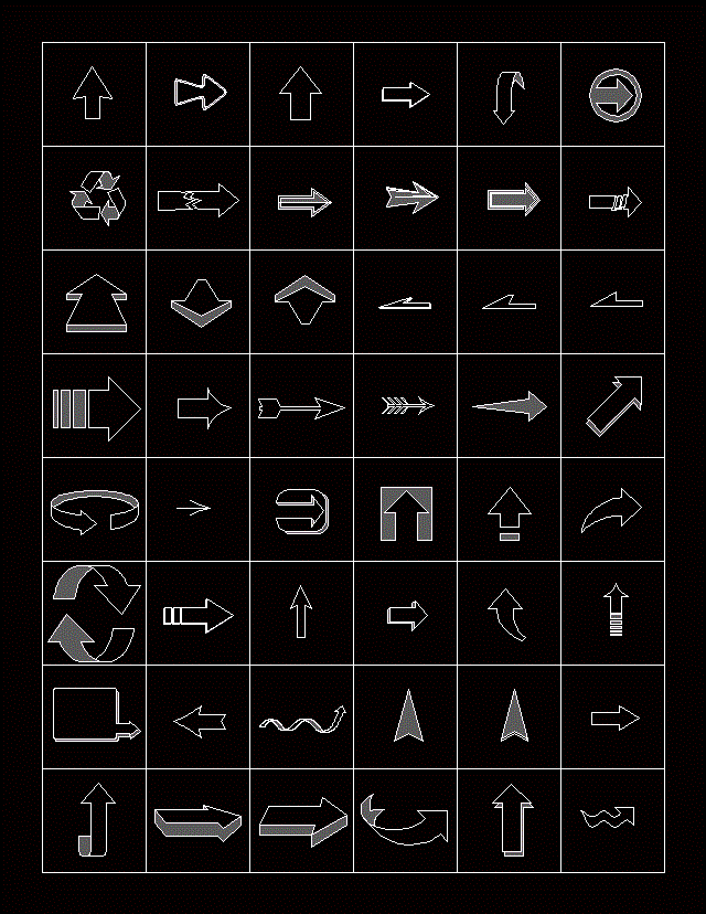 Arrows DWG Block For AutoCAD Designs CAD