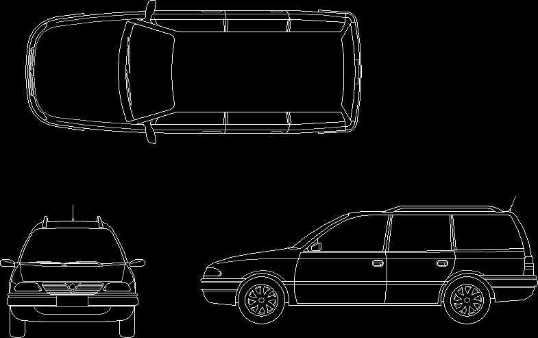 Astra Car DWG Block for AutoCAD  Designs CAD