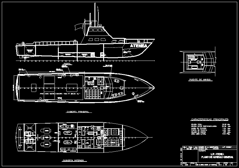 Atenea Boat DWG Block for AutoCAD â€¢ Designs CAD