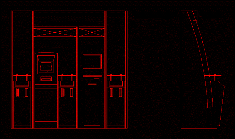 Atm DWG Elevation for AutoCAD