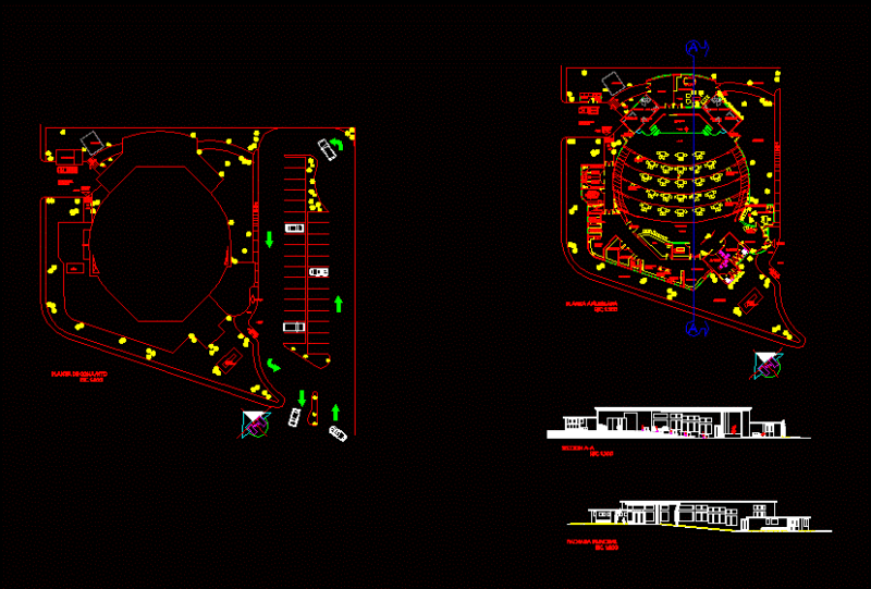 Audience DWG Plan for AutoCAD