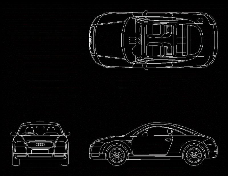 Audi Tt – 2D DWG Block for AutoCAD