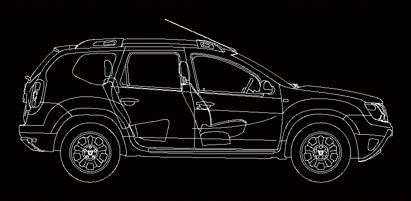 Car Design In Autocad 2d