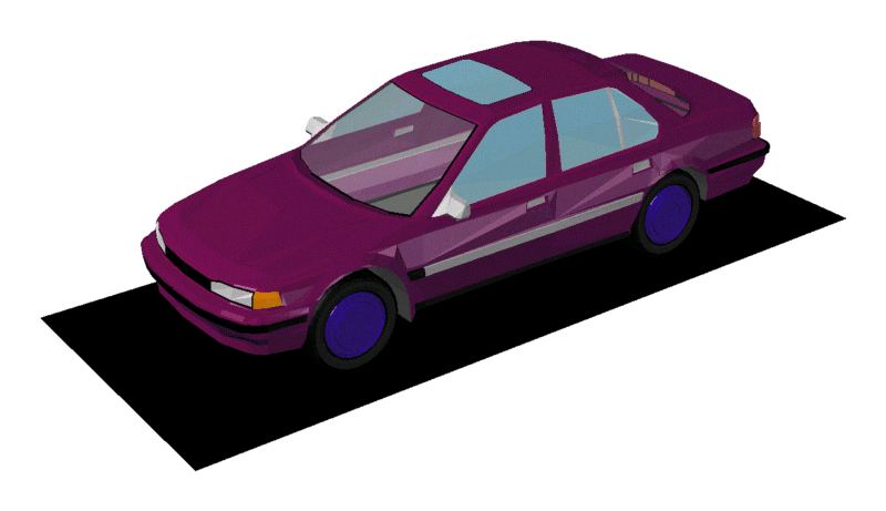Auto 3D DWG Model for AutoCAD