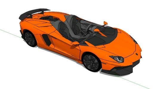 Auto Lamborghini 3D SKP Model for SketchUp • Designs CAD