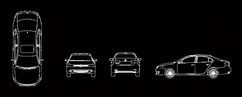 Automobile Jetta Jetta 2015 DWG Block for AutoCAD