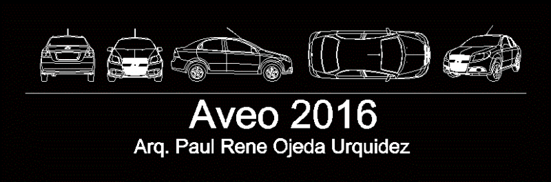 Aveo 2016 DWG Model for AutoCAD
