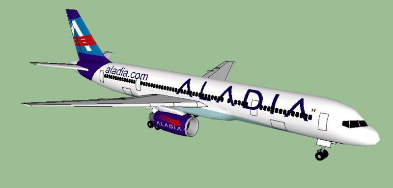 Avion 3D SKP Model for SketchUp
