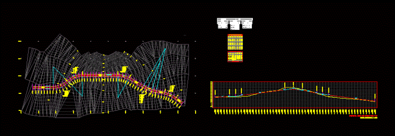 Axis Line Highway With Civilcad DWG Block for AutoCAD