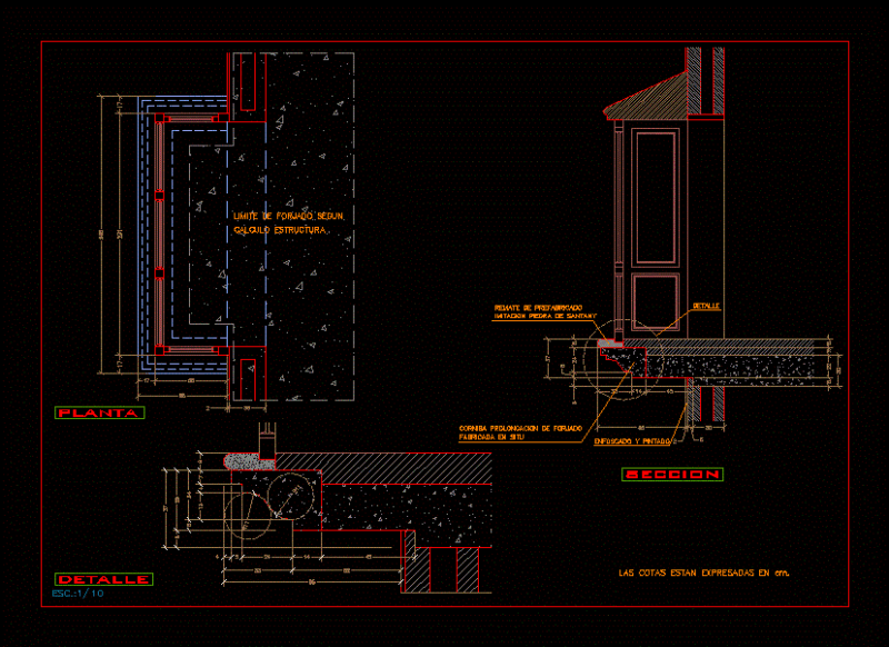 Balcony DWG Detail for AutoCAD