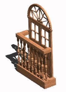 Balcony 3D DWG Model for AutoCAD