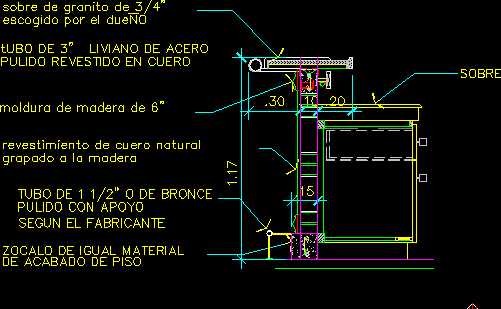 Bar Furniture - Section DWG Section for AutoCAD Designs CAD