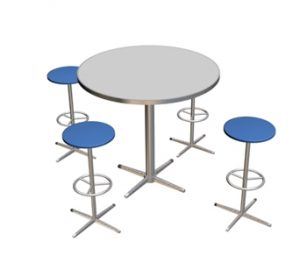 Bar Table And Chairs 3D MAX Model for 3D Studio Max • Designs CAD