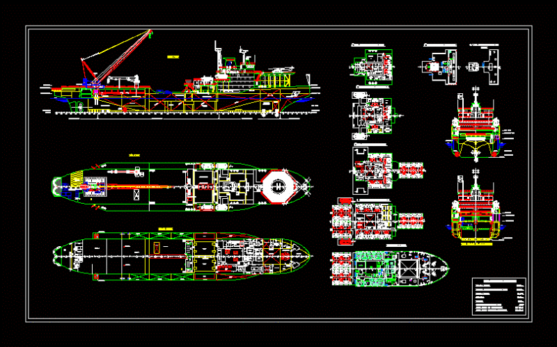 Barco Dp DWG Section for AutoCAD