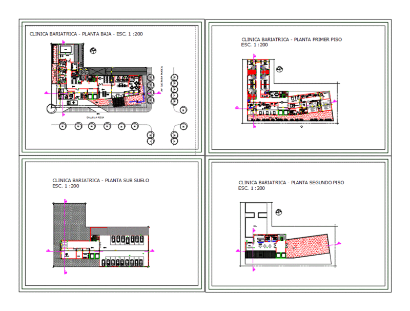 Bariatric Clinic DWG Block for AutoCAD