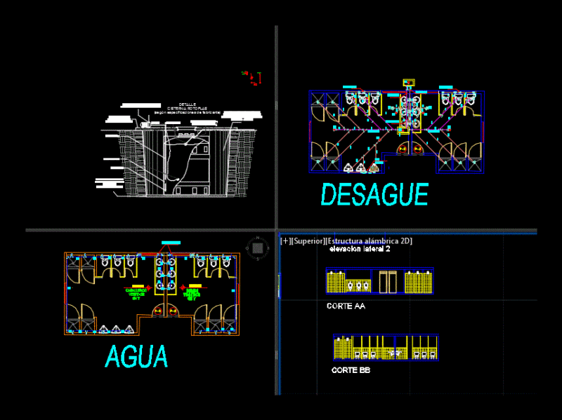 Bath Designed For Sports Fields DWG Block for AutoCAD