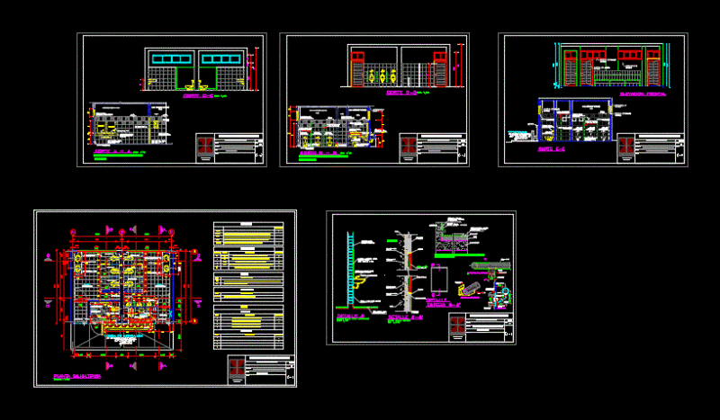 Bathroom Finishes College DWG Detail for AutoCAD