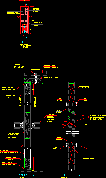 Bathroom - Wood Door DWG Detail for AutoCAD • Designs CAD